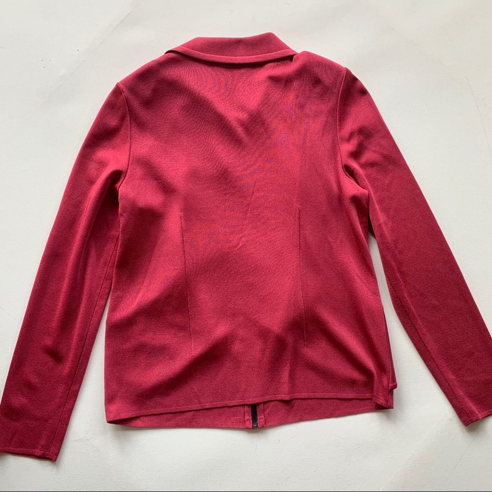 MISOOK pink ruffled cardigan with zipper size XS - Picture 4 of 4